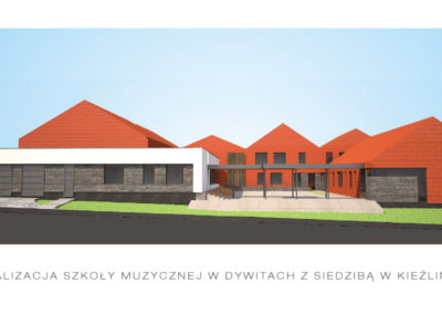 Wizualizacja budynków szkoły